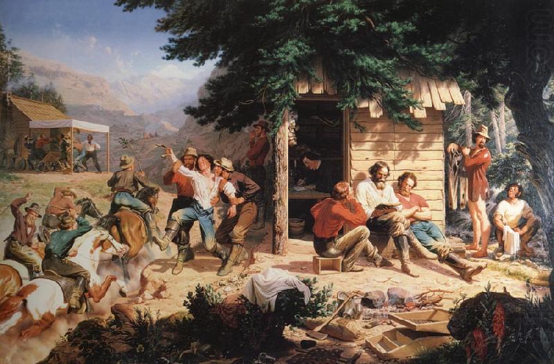 Sunday Morning in the Mines, Nahl, Charles Christian